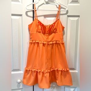 🔖NWT: BCBG Orange Baby-Doll Dress Sz Small